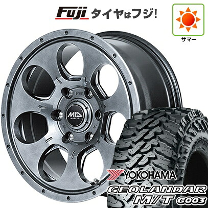【新品】プラド/ハイラックス 夏タイヤ ホイール4本セット 265/65R17 ヨコハマ ジオランダー M/T G003 MID WHEELS マッドエージェント 7.5J 17インチ(送料無料)