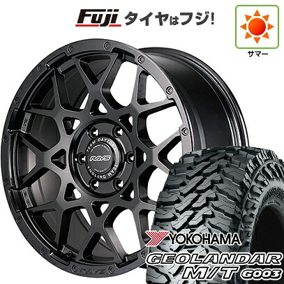 【新品】ランクル300 夏タイヤ ホイール4本セット 285/55R20 ヨコハマ ジオランダー M/T G003 RAYS レイズ デイトナ M8 BLACK EDITION 9J 20インチ(送料無料)