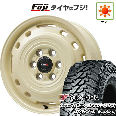 【新品】ランクル300 夏タイヤ ホイール4本セット 275/65R18 ヨコハマ ジオランダー M/T G003 レアマイスター LMG OFF-STYLE 2 (アイボリー) トヨタ車用 7.5J 18インチ(送料無料)｜フジコーポレーション