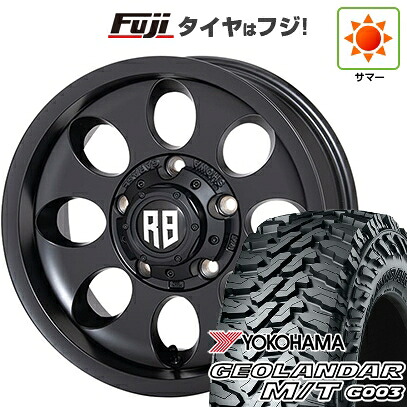 【新品】ジムニーシエラ/ジムニーノマド 夏タイヤ ホイール4本セット 30X9.5R15 ヨコハマ ジオランダー M/T G003 ショウワガレージ R-8 6J 15インチ(送料無料)