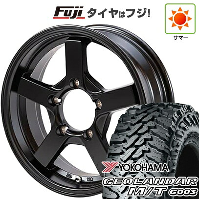 【新品】ジムニー 夏タイヤ ホイール4本セット 175/80R16 ヨコハマ ジオランダー M/T G003 ショウワガレージ X-LINE 5.5J 16インチ(送料無料)