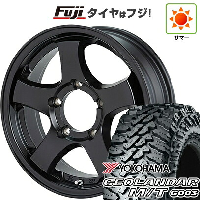【新品】ジムニー 夏タイヤ ホイール4本セット 175/80R16 ヨコハマ ジオランダー M/T G003 ショウワガレージ TYPE-M 5.5J 16インチ(送料無料) 95,150円