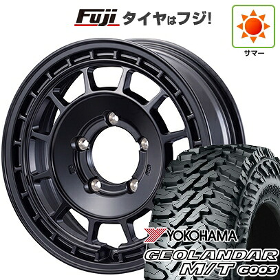 【新品】ジムニー 夏タイヤ ホイール4本セット 195R16C 104/102Q ヨコハマ ジオランダー M/T G003 モーターファーム クロスバーナー 5.5J 16インチ(送料無料)|フジコーポレーション