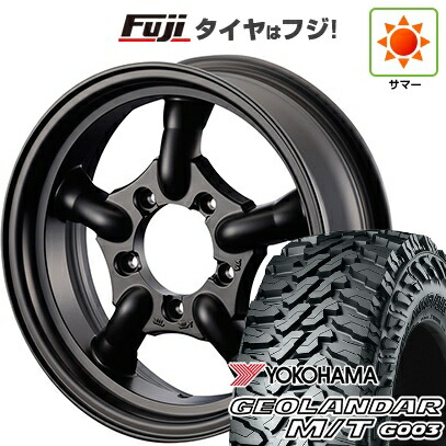 【新品】ジムニー 夏タイヤ ホイール4本セット 175/80R16 ヨコハマ ジオランダー M/T G003 モーターファーム J-トラッド 5.5J 16インチ(送料無料)