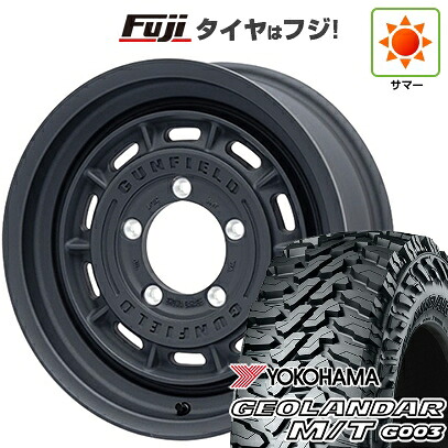 【新品】ジムニーシエラ/ジムニーノマド 夏タイヤ ホイール4本セット 225/70R16 ヨコハマ ジオランダー M/T G003 ショウワガレージ ガンフィールド 6J 16インチ(送料無料)