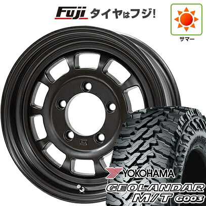 【新品】ジムニー 夏タイヤ ホイール4本セット 195R16C 104/102Q ヨコハマ ジオランダー M/T G003 ハイブリッジファースト ハイピーク J01 5.5J 16インチ(送料無料)