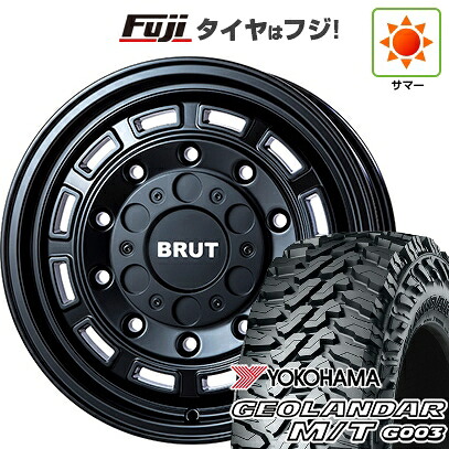 【新品】ランクル250 夏タイヤ ホイール4本セット 265/70R17 ヨコハマ ジオランダー M/T G003 トライスター BRUT BR-70 7.5J 17インチ(送料無料)|フジコーポレーション