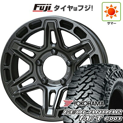 【新品】ジムニー 夏タイヤ ホイール4本セット 185/85R16 ヨコハマ ジオランダー M/T G003 共豊 PPX MK6 5.5J 16インチ(送料無料)