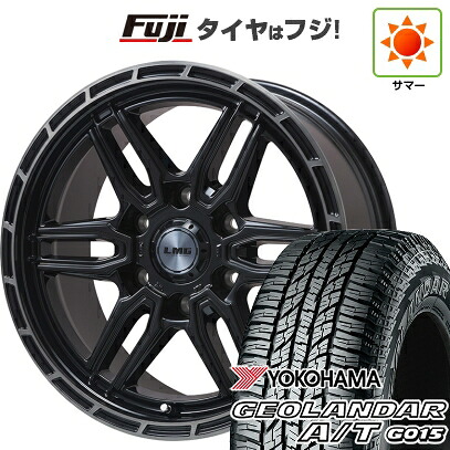 【新品】プラド/ハイラックス 夏タイヤ ホイール4本セット 285/70R17 ヨコハマ ジオランダー A/T G015 OWL/RBL レアマイスター LMG ベレッタ(グロスブラック/ブラッククリアリム) 8J 17インチ(送料無料)