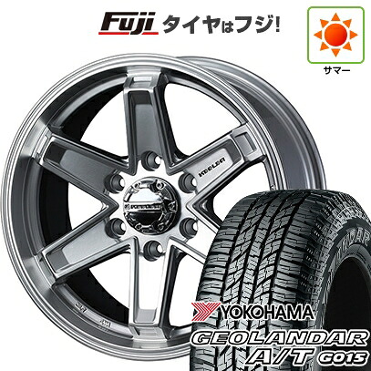【新品】プラド/ハイラックス 夏タイヤ ホイール4本セット 285/70R17 ヨコハマ ジオランダー A/T G015 OWL/RBL WEDS ウェッズアドベンチャー キーラータクティクス ハイパーシルバー 8J 17インチ(送料無料)｜フジコーポレーション 103,600円