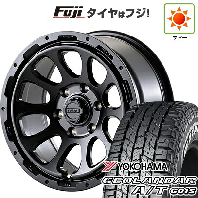【新品】ハイエース200系 夏タイヤ ホイール4本セット 215/65R16 109/107S ヨコハマ ジオランダー A/T G015 WL/RBL モーターファーム ファームD10 7J 16インチ(送料無料)