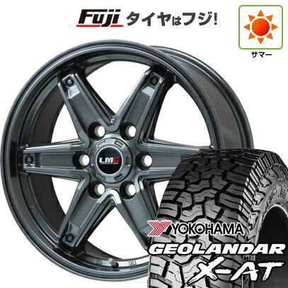 【新品】ランクル250 夏タイヤ ホイール4本セット 265/70R18 116 T ヨコハマ ジオランダー X-AT G016 RBL レアマイスター LMG エトナ(ディープグレー) トヨタ・レクサス車用 7.5J 18インチ(送料無料)｜フジコーポレーション 109,900円