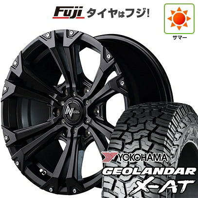 【新品】プラド/ハイラックス 夏タイヤ ホイール4本セット 265/70R17 115 T ヨコハマ ジオランダー X-AT G016 RBL MID WHEELS NITRO POWER ジャベリン 8J 17インチ(送料無料)
