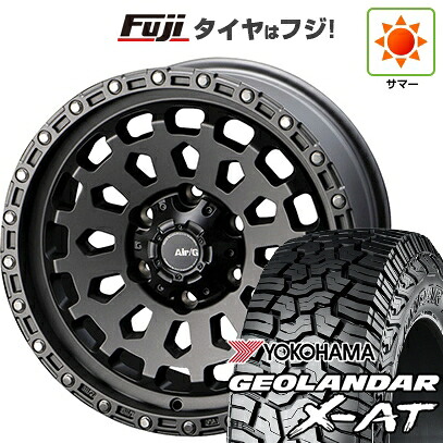 【新品】ランクル250 夏タイヤ ホイール4本セット 265/70R18 116 T ヨコハマ ジオランダー X-AT G016 RBL フォーバイフォーエンジニア エアージー ヴァルカン 8.5J 18インチ(送料無料)｜フジコーポレーション