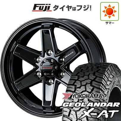 【新品】プラド/ハイラックス 夏タイヤ ホイール4本セット 35X12.5R17 ヨコハマ ジオランダー X-AT G016 RBL WEDS ウェッズアドベンチャー キーラータクティクス グロスブラック 8J 17インチ(送料無料)｜フジコーポレーション