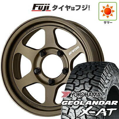 【新品】ジムニーシエラ/ジムニーノマド 夏タイヤ ホイール4本セット 215/70R16 ヨコハマ ジオランダー X-AT G016 RBL WORK ワーク マイスター L1 1P SUV 5.5J 16インチ(送料無料)