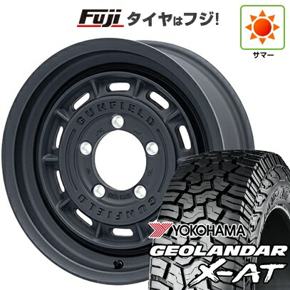 【新品】ジムニーシエラ/ジムニーノマド 夏タイヤ ホイール4本セット 215/70R16 ヨコハマ ジオランダー X-AT G016 RBL ショウワガレージ ガンフィールド 6J 16インチ(送料無料) 105,350円