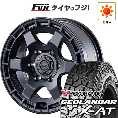 【新品】ハイエース200系 夏タイヤ ホイール4本セット 215/65R16 109/107Q ヨコハマ ジオランダー X-AT G016 OWL モーターファーム ダートプロップ 7J 16インチ(送料無料)