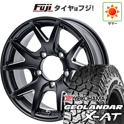 【新品】ジムニー 夏タイヤ ホイール4本セット 195R16C 104/102Q ヨコハマ ジオランダー X-AT G016 OWL ショウワガレージ インスパイア テン 5.5J 16インチ(送料無料)