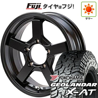 【新品】ジムニー 夏タイヤ ホイール4本セット 185/85R16 ヨコハマ ジオランダー X-AT G016 WL ショウワガレージ X-LINE 5.5J 16インチ(送料無料)