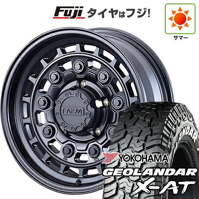 【新品】ジムニー 夏タイヤ ホイール4本セット 185/85R16 ヨコハマ ジオランダー X-AT G016 WL モーターファーム ローグナイン 5.5J 16インチ(送料無料)