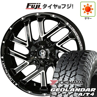 【新品】プラド/ハイラックス 夏タイヤ ホイール4本セット 285/70R17 ヨコハマ ジオランダー A/T4 G018 OWL/RBL レーベンハート GXL206 8J 17インチ(送料無料)
