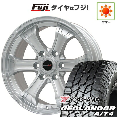 【新品】ランクル250 夏タイヤ ホイール4本セット 275/70R18 116 T ヨコハマ ジオランダー A/T4 G018 OWL/RBL ビッグウエイ B-MUD K(シルバー) トヨタ車専用 8J 18インチ(送料無料)