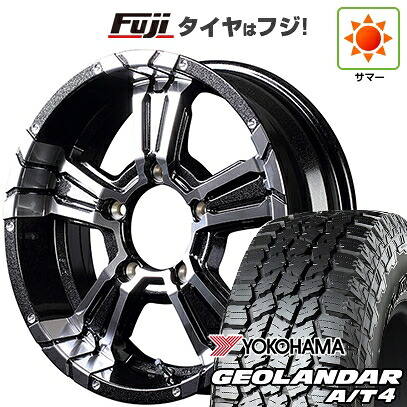 【新品】ジムニーシエラ/ジムニーノマド 夏タイヤ ホイール4本セット 225/70R16 ヨコハマ ジオランダー A/T4 G018 RBL MID WHEELS NITRO POWER クロスクロウ 6J 16インチ(送料無料)|フジコーポレーション