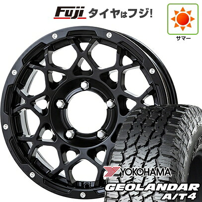 【新品】ジムニーシエラ/ジムニーノマド 夏タイヤ ホイール4本セット 215/70R16 ヨコハマ ジオランダー A/T4 G018 RBL トライスター BRUT BR-55 5.5J 16インチ(送料無料)|フジコーポレーション