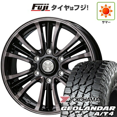 【新品】キャラバン 夏タイヤ ホイール4本セット 215/65R16 109/107S ヨコハマ ジオランダー A/T4 G018 WL/RBL トピー バザルト-X タイプ2 6.5J 16インチ(送料無料)