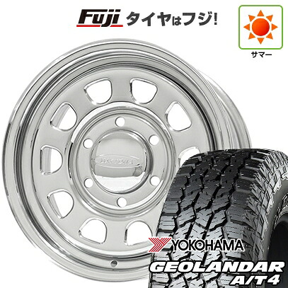 【新品】キャラバン 夏タイヤ ホイール4本セット 215/65R16 109/107S ヨコハマ ジオランダー A/T4 G018 WL/RBL モリタ デイトナズ G2 クローム 6.5J 16インチ(送料無料)