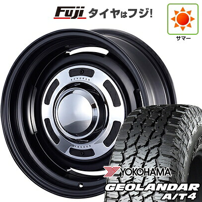 【新品】ジムニー 夏タイヤ ホイール4本セット 215/85R16 ヨコハマ ジオランダー A/T4 G018 RBL モーターファーム ソノーラ 5.5J 16インチ(送料無料)