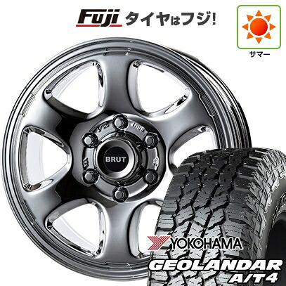 【新品】ランクル250 夏タイヤ ホイール4本セット 265/70R17 115 T ヨコハマ ジオランダー A/T4 G018 OWL/RBL トライスター BRUT BR-44 7.5J 17インチ(送料無料)｜フジコーポレーション 129,200円