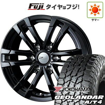 【新品】プラド/ハイラックス 夏タイヤ ホイール4本セット 35X12.5R17 ヨコハマ ジオランダー A/T4 G018 RBL WEDS ウェッズアドベンチャー プロディータ HC2 ブラック 限定 8J 17インチ(送料無料)｜フジコーポレーション