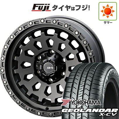 【新品】ランクル250 夏タイヤ ホイール4本セット 265/70R18 ヨコハマ ジオランダー X-CV G057 フォーバイフォーエンジニア エアージー ヴァルカン 8.5J 18インチ(送料無料) 145,100円