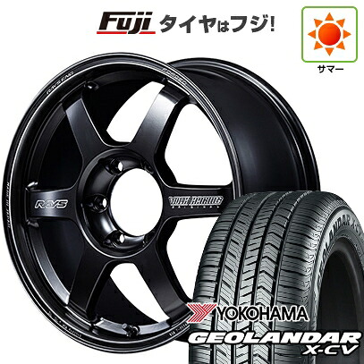 【新品】ランクル250 夏タイヤ ホイール4本セット 265/70R18 ヨコハマ ジオランダー X-CV G057 RAYS レイズ ボルクレーシング TE37 プログレッシブモデル2ブラックシャドウ 8.5J 18インチ(送料無料)