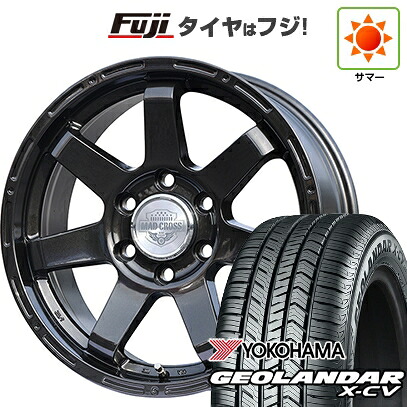【新品】ランクル250 夏タイヤ ホイール4本セット 265/70R18 ヨコハマ ジオランダー X-CV G057 ホットスタッフ マッドクロス MC-76 ガンブラック トヨタ車専用 7.5J 18インチ(送料無料)