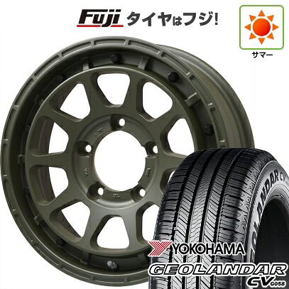 【新品】ジムニーシエラ/ジムニーノマド 夏タイヤ ホイール4本セット 195/80R15 ヨコハマ ジオランダー CV G058 レアマイスター LMG DIEZ オリーブグリーン 5.5J 15インチ(送料無料) 60,995円
