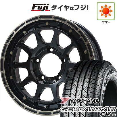 【新品】ジムニーシエラ/ジムニーノマド 夏タイヤ ホイール4本セット 195/80R15 ヨコハマ ジオランダー CV G058 レアマイスター LMG DIEZ グロスブラック/ブロンズクリア 5.5J 15インチ(送料無料)