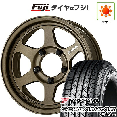 【新品】ジムニーシエラ/ジムニーノマド 夏タイヤ ホイール4本セット 215/70R16 ヨコハマ ジオランダー CV G058 WORK ワーク マイスター L1 1P SUV 6J 16インチ(送料無料)