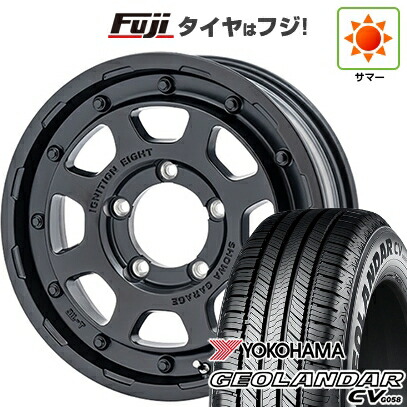 【新品】ジムニーシエラ/ジムニーノマド 夏タイヤ ホイール4本セット 225/70R16 ヨコハマ ジオランダー CV G058 ショウワガレージ イグニッション エイト 6J 16インチ(送料無料)