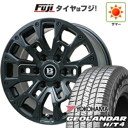 【新品】プラド/ハイラックス 夏タイヤ ホイール4本セット 265/65R17 ヨコハマ ジオランダー H/T4 G062 ビッグウエイ B-LUGNAS BRD(マットブラック) 8J 17インチ(送料無料)