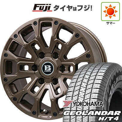 【新品】プラド/ハイラックス 夏タイヤ ホイール4本セット 265/65R17 ヨコハマ ジオランダー H/T4 G062 ビッグウエイ B-LUGNAS BRD(マットブロンズ) 8J 17インチ(送料無料)