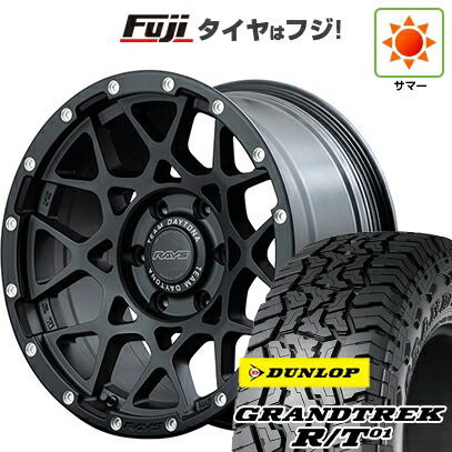 【新品】ランクル300 夏タイヤ ホイール4本セット 275/55R20 ダンロップ グラントレック R/T01 RBL RAYS レイズ デイトナ M8 9J 20インチ(送料無料)