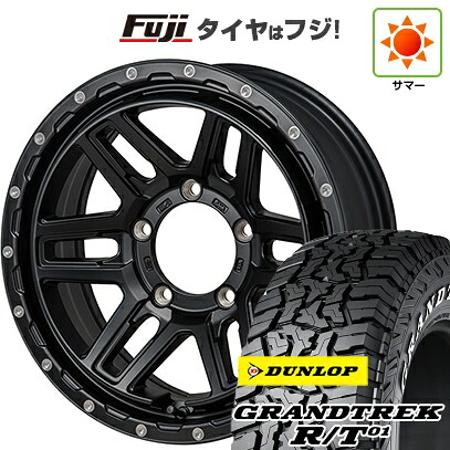 【新品】ジムニーシエラ/ジムニーノマド 夏タイヤ ホイール4本セット 215/70R16 ダンロップ グラントレック R/T01 RWL/RBL モンツァ HI-BLOCK エルデ 6J 16インチ(送料無料)