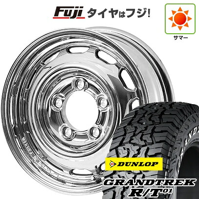 【新品】ジムニー 夏タイヤ ホイール4本セット 215/85R16 ダンロップ グラントレック R/T01 RWL/RBL アピオ ワイルドボア ベンチュラ 5.5J 16インチ(送料無料)
