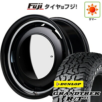 【新品】ジムニー 夏タイヤ ホイール4本セット 185/85R16 ダンロップ グラントレック R/T01 RWL/RBL MID WHEELS ガルシア シスコ ムーン 5.5J 16インチ(送料無料)|フジコーポレーション