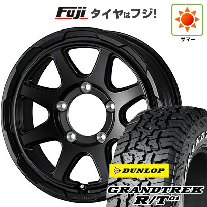 【新品】ジムニー 夏タイヤ ホイール4本セット 215/85R16 ダンロップ グラントレック R/T01 RWL/RBL WEDS ウェッズアドベンチャー スタットベルク 5.5J 16インチ(送料無料)