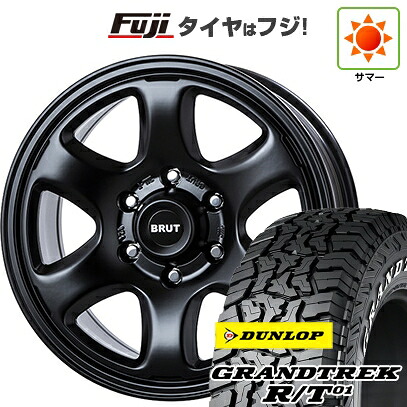 【新品】プラド/ハイラックス 夏タイヤ ホイール4本セット 285/70R17 ダンロップ グラントレック R/T01 RWL/RBL トライスター BRUT BR-44 7.5J 17インチ(送料無料)