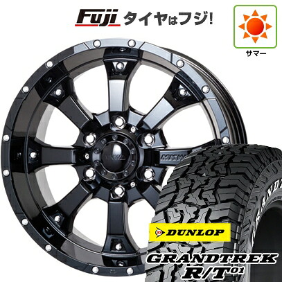 【新品】プラド/ハイラックス 夏タイヤ ホイール4本セット 265/70R17 ダンロップ グラントレック R/T01 RWL/RBL トライスター MKW MK-46 8J 17インチ(送料無料)｜フジコーポレーション